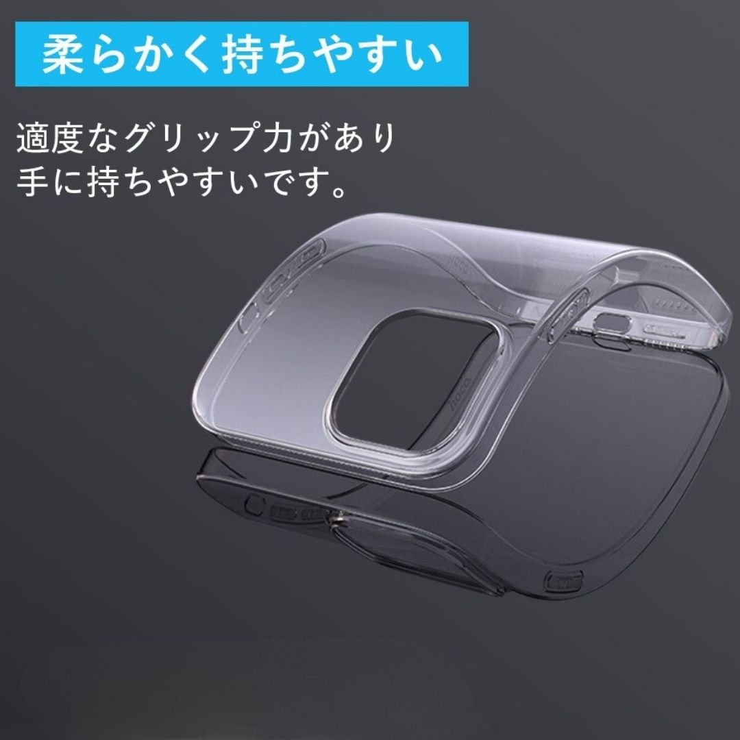 【滑らないグリップ力 魅せる透明感 】iPhone クリアケース 薄型 TPU - Sweetleaff
